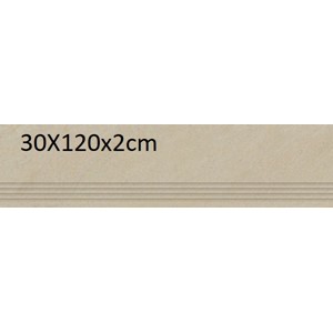 PIETRA SERENA CREAM STOPNICA 30X120X2 G1