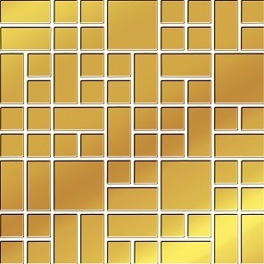 GOLD GLASS MOSAIC 25X25 G1